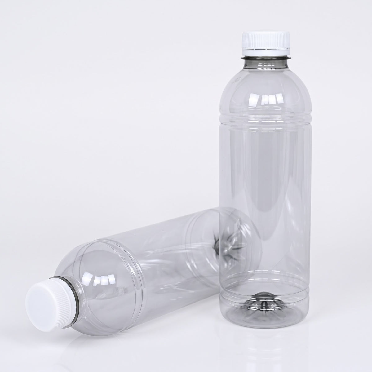 rPET Flesje 1000ml met Oranje Dop | BPA-vrij & Voedselveilig - 15 stuks