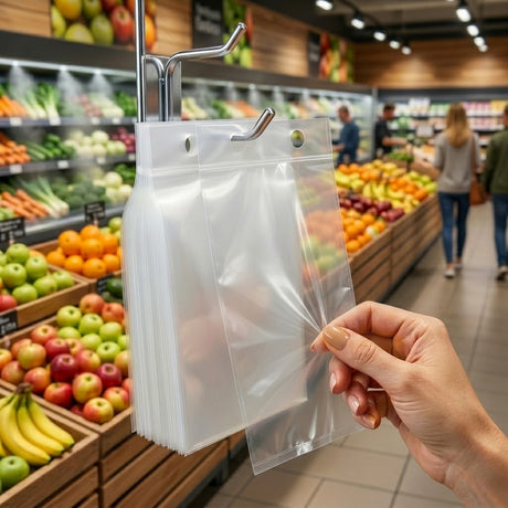 Disposable productverpakking op witte achtergrond