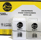 250x Magnetronbakjes met deksel - meal prep bakjes - stevig en flexibel - vershoudbakjes