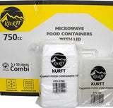 250x Magnetronbakjes met deksel - meal prep bakjes - stevig en flexibel - vershoudbakjes