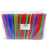 Multicolor PP plastic straws - 100 pieces