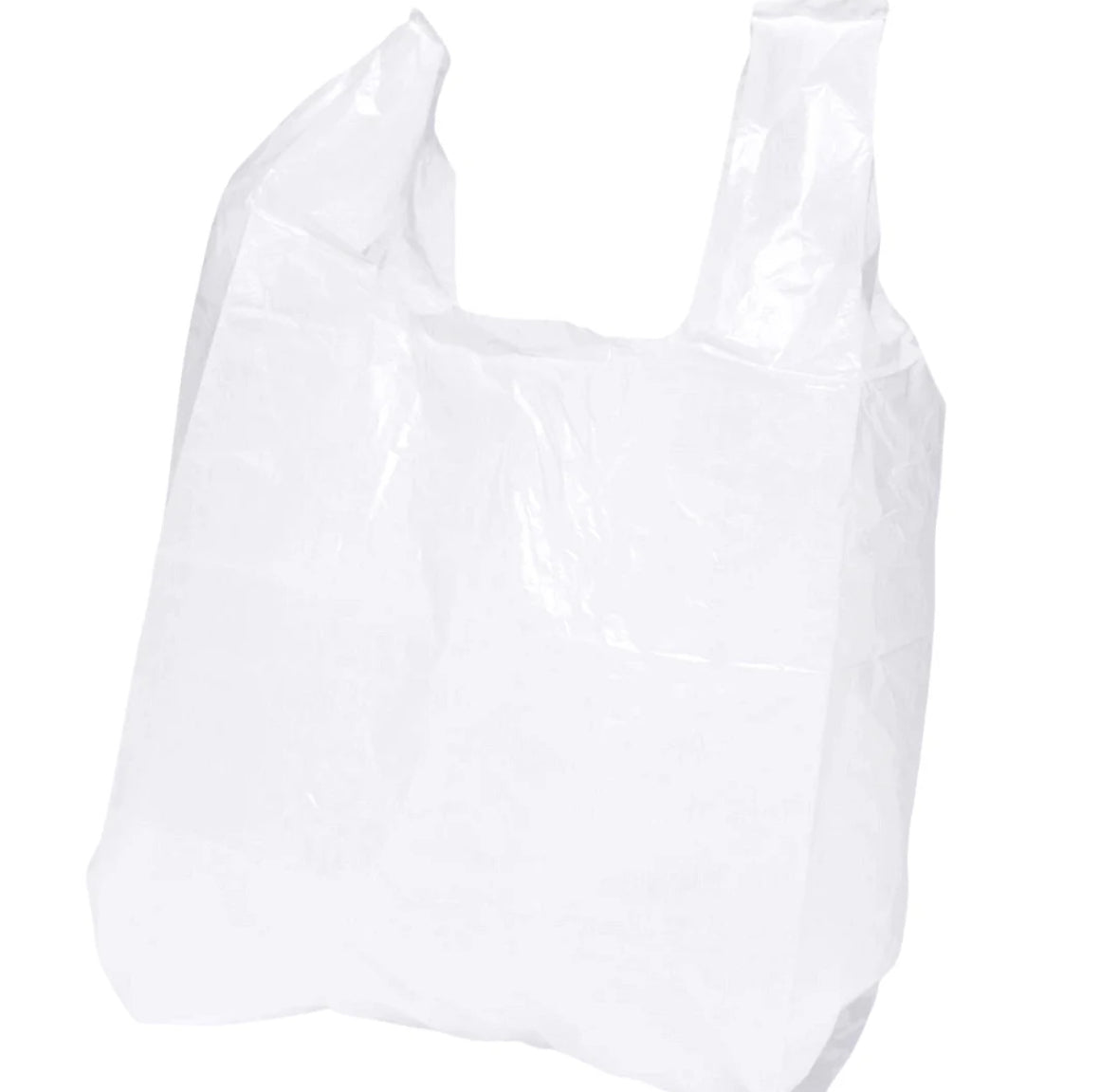 Shirt carrier bags HDPE 25+12x45 cm 11my - 2000 pieces