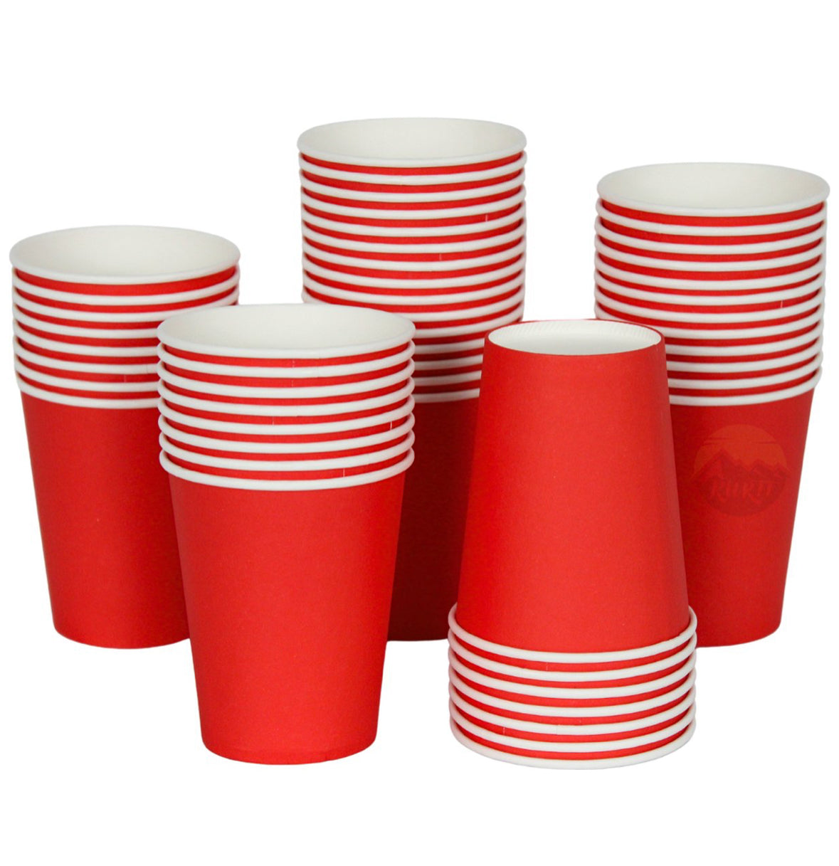 Tasses à café Rouge 200ml - 1000 pièces