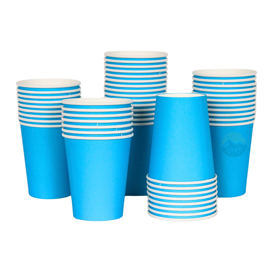 Tasses à café bleu clair 200ml - 100 pièces