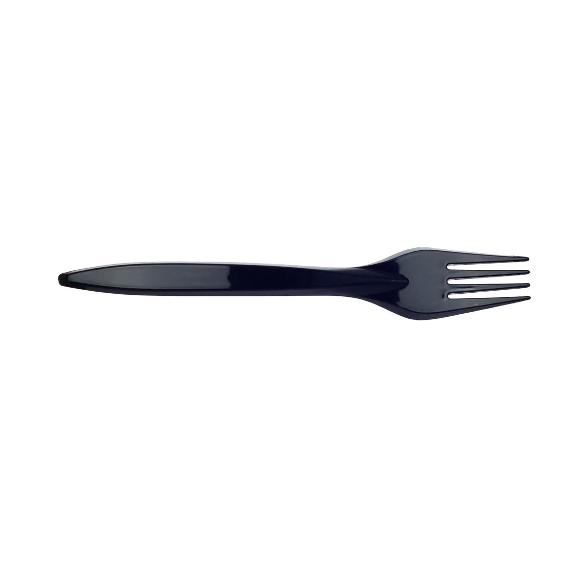 Reusable fork black 16 cm - 100 pieces