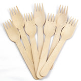 Wooden forks 160 mm - 100 pieces