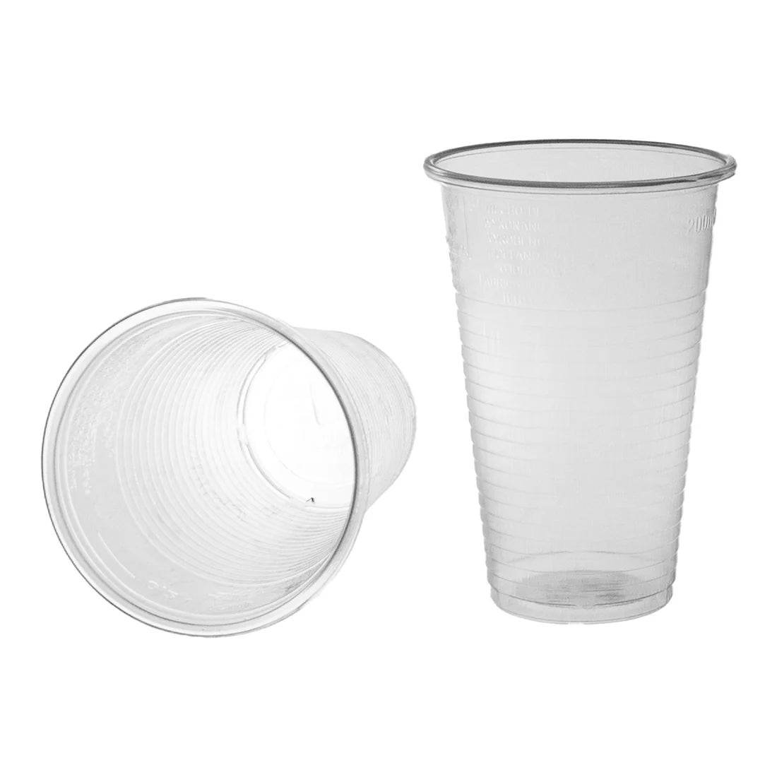 Gobelets jetables transparents 0,2l - 100 pièces