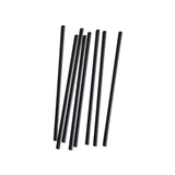 Cardboard straws 8x240mm Black - 300 pieces