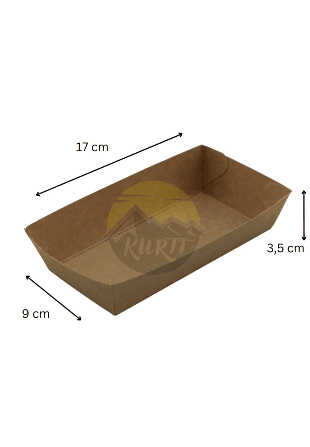 Snackbehälter A13 Kraftpapier - 500 Stück