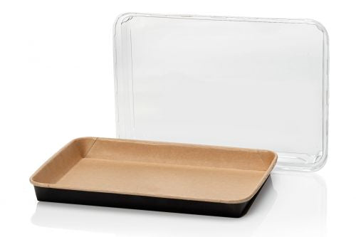 Kraft Sushi Tray 256x182mm - 100 pièces