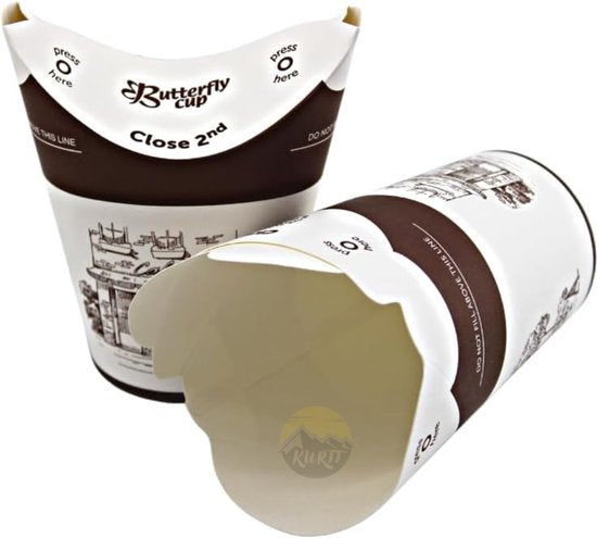 Tasses à café papillon 200 ml - 800 pièces