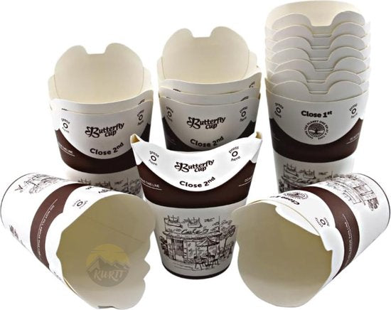 Tasses à café papillon 200 ml - 800 pièces