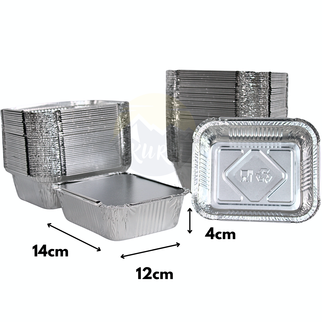240/620ml Plateaux En Feuille D'aluminium Extérieur BBQ Conteneurs Alimentaires 240/620ml Plateaux En Feuille D'aluminium Extérieur BBQ Conteneurs Alimentaires