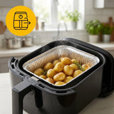 Aluminiumbakje 850 - 100 stuks | oven, airfryer, barbecue