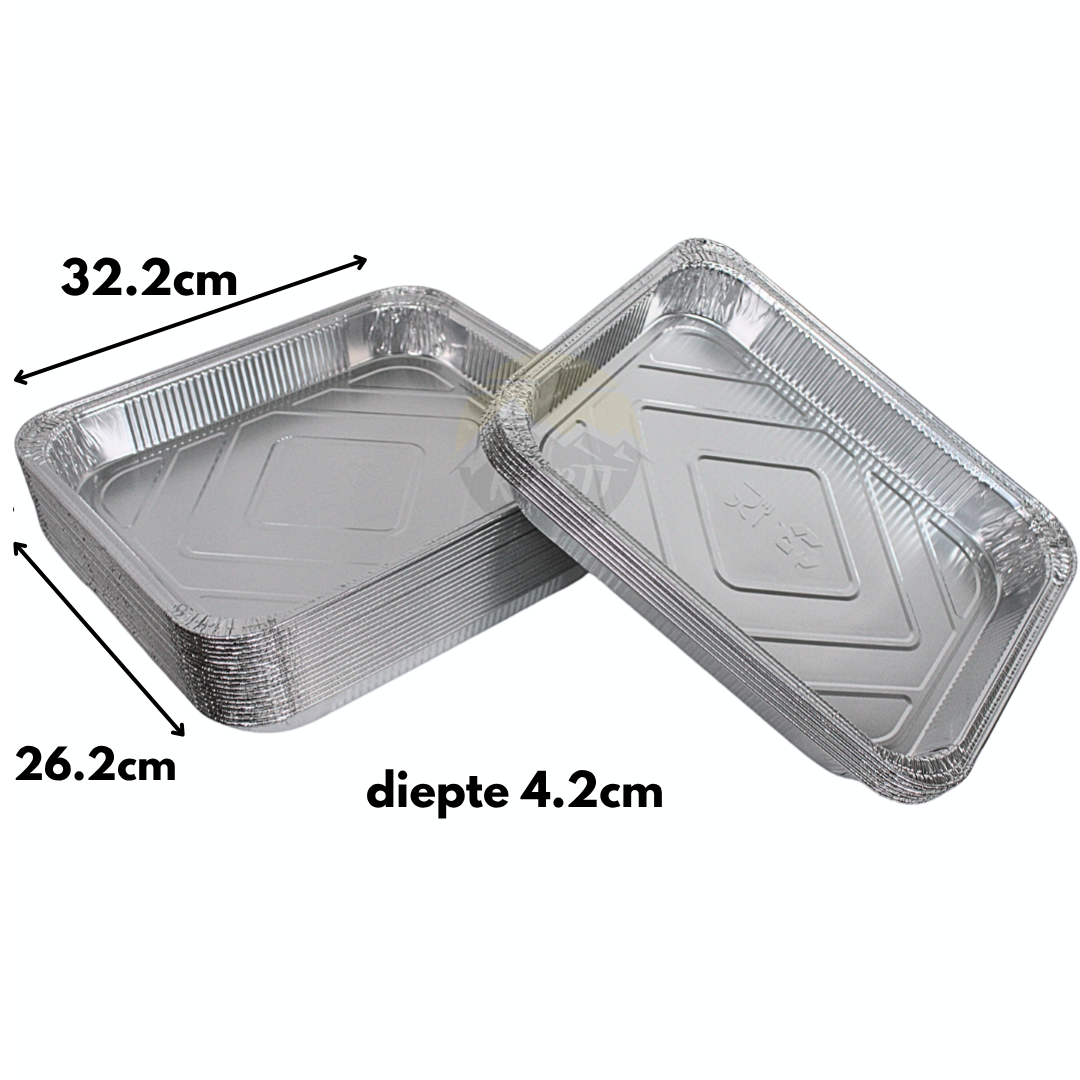 Menus Scale Aluminium 2660 ml - 50 pièces