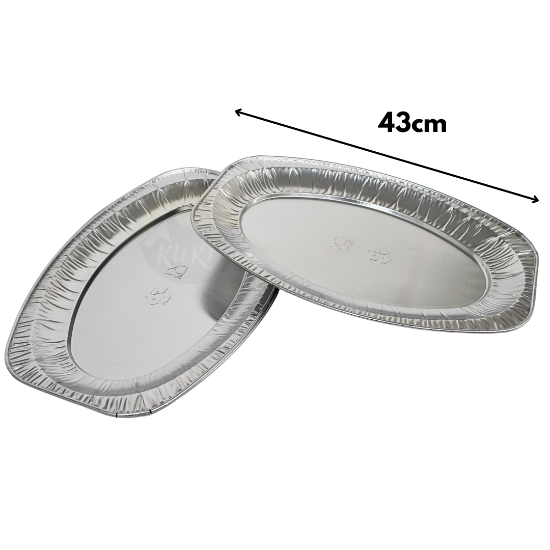 Aluminium serveerschaal 43cm V430G ovaal - 10 stuks