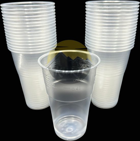 Transparente Becher/Bierbecher 500 ml – 500 Stück