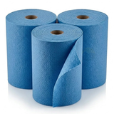 Poetsrollen Blauw 2-laags Industrierol 1000 vellen – 2 rollen