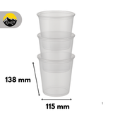 Reusable Transparent Round 1000cc - 100 pieces