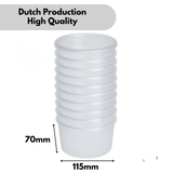 Mikrowelleschale transparent rund 500cc - 100 Stück