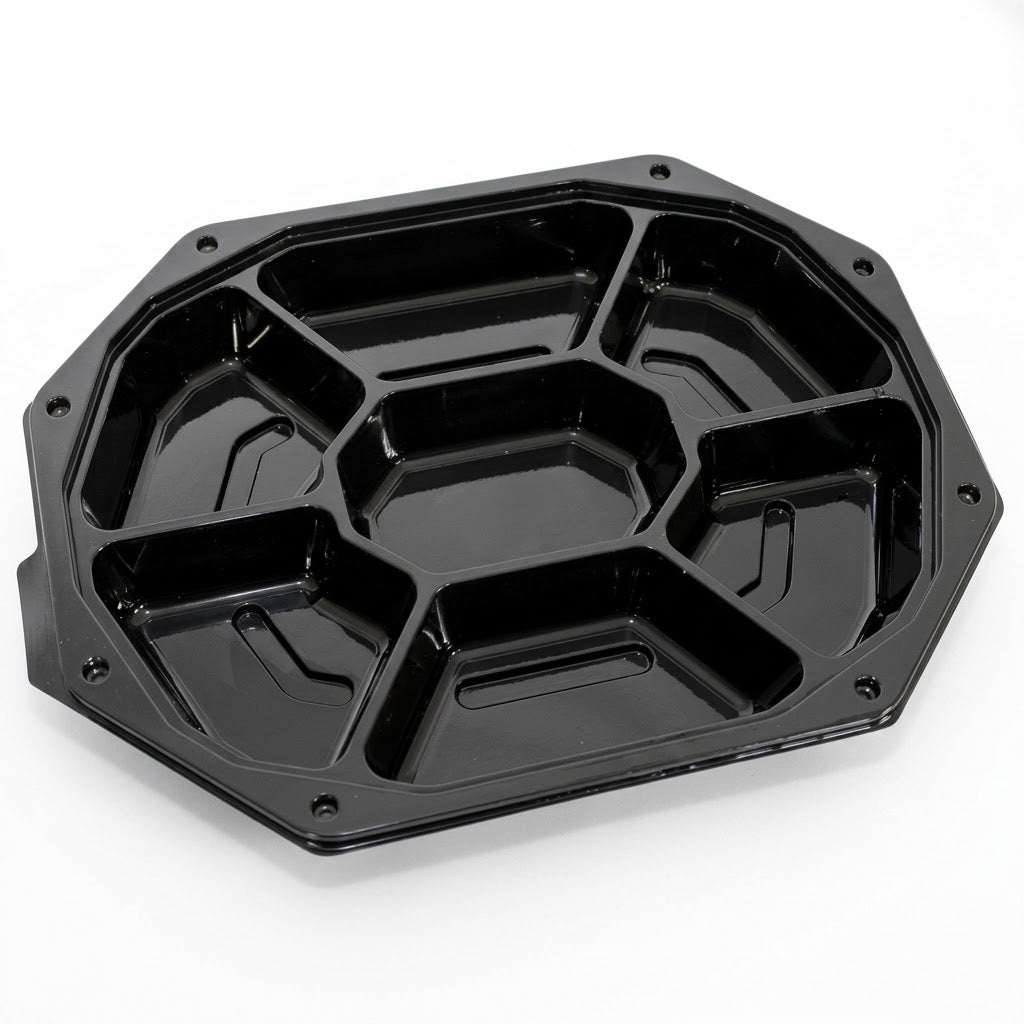 Cateringschaal 7-vaks met deksel plastic – 10 stuks tapasschaal