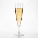 Herbruikbaar kunststof champagneglas met voet