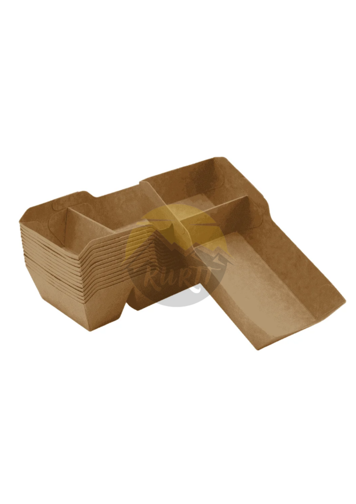 Snack containers A22 Kraft paper - 100 pieces