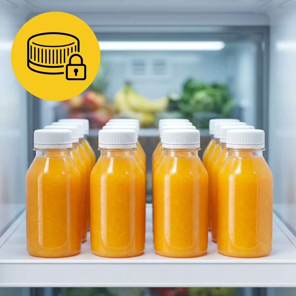 rPET Flesje 250ml met Oranje Dop | BPA-vrij & Voedselveilig - 40 stuks