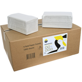 10,000 sheets gray, Paper towels 2-ply, 22 x 23 cm, Z-fold paper towels 2-ply, paper towels