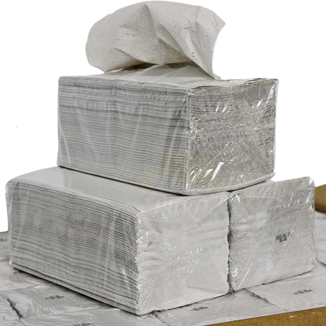 KURTT Essuie-Mains Pliage en Z 2 Plis Cellulose Naturel – 5000 Feuilles | Distribution Feuille à Feuille Bureau Horeca