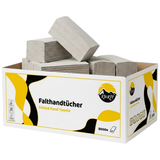 Recycled Papieren Handdoekjes Z-vouw 1-Laags Grijs – 5000 Stuks