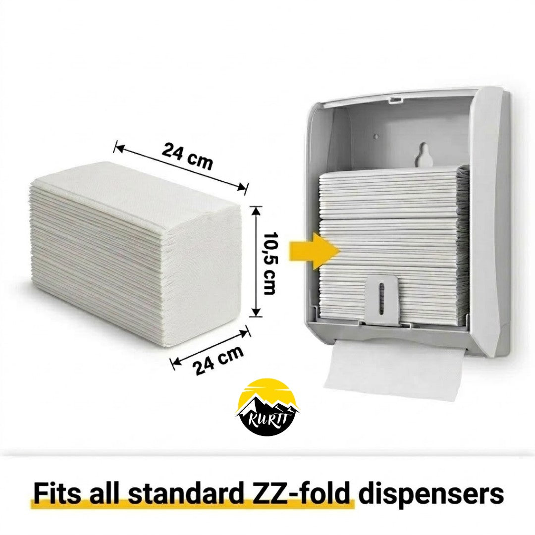 Papieren handdoekjes Z-vouw 2-laags cellulose – 3200 stuks 24x21cm