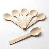 Houten Theelepels, Ijslepel 100mm - 200 stuks