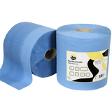 Industriepapier, cellulose blauw, 2 laags - 2 stuks