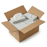 1000x Zakdoekjes, 2-laags facial tissue (10 x 100) papieren zakdoekjes, 20x20 cm, fsc en ecolabel - reinigingsdoekjes cellulose