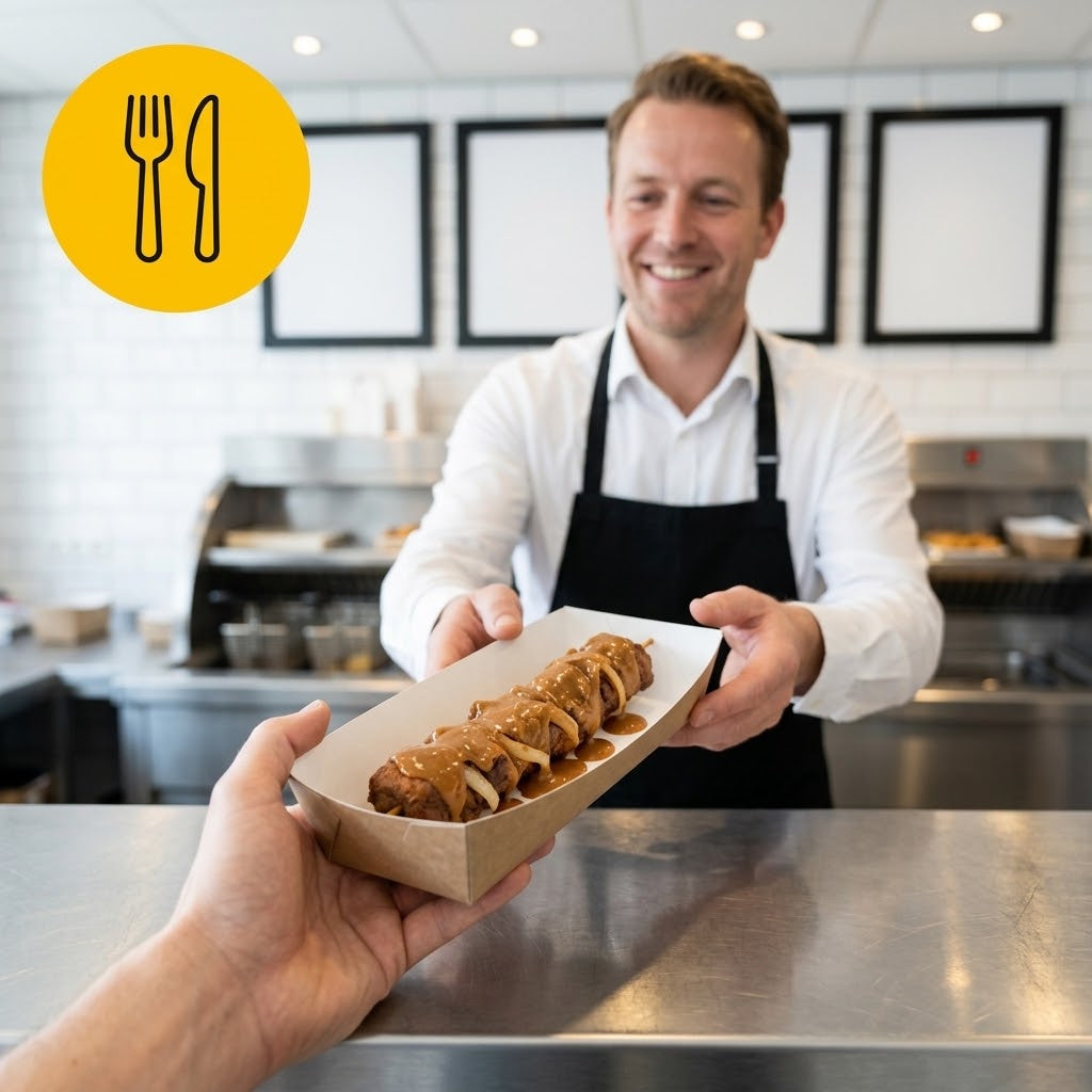 Kraft snackbakje model A18 in perspectief