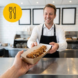 Kraft snackbakje model A18 in perspectief