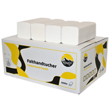 3200 stuks Papieren handdoeken wit 2-laags 24 x 21 cm Z-vouw