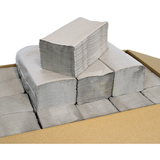 5000 stuks, Papieren handdoekjes 1-laags, grijs 25 x 23 cm, Z vouw papieren handdoekjes, handdoekjes papier