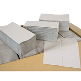 5000 stuks, Papieren handdoekjes 1-laags, grijs 25 x 23 cm, Z vouw papieren handdoekjes, handdoekjes papier