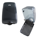 Poetspapier midi dispenser - Zwart
