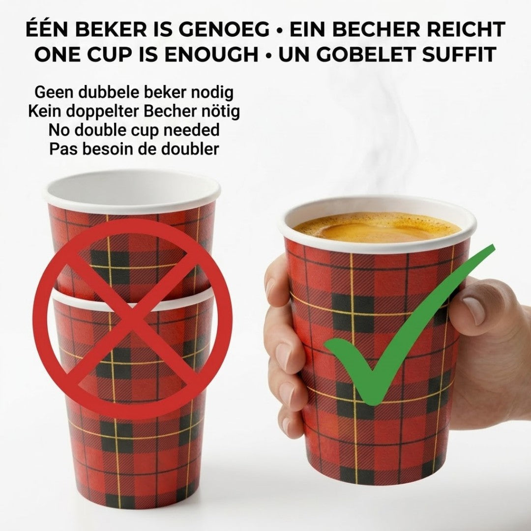 2500x Koffiebekers to go 180ml Karton – Wegwerpbekers - inclusief sup