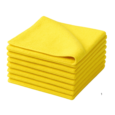 Microvezeldoeken 40x40cm – 80 stuks | Poetsdoeken Geel Groen Blauw Roze | Schoonmaakdoeken Professioneel Streepvrij