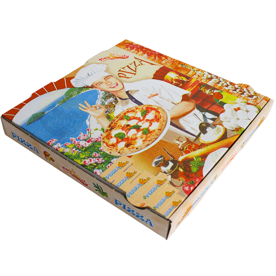 Pizza cardboard Brown 30x30x4 cm kraft - 100 pieces