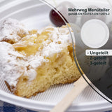 Planche en plastique blanc 22 cm 3-Sections - 100 pièces incl. SOUPER