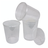 Reusable Transparent Round 1000cc - 100 pieces