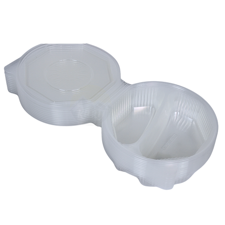 ripboxx® MEAL's Klapschaal PP Transparant  | 1-vaks, 2-vaks & 3-vaks