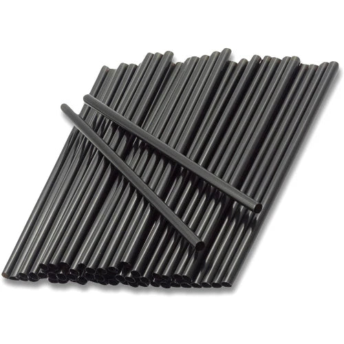 Straws Black Reusable - 250 pieces