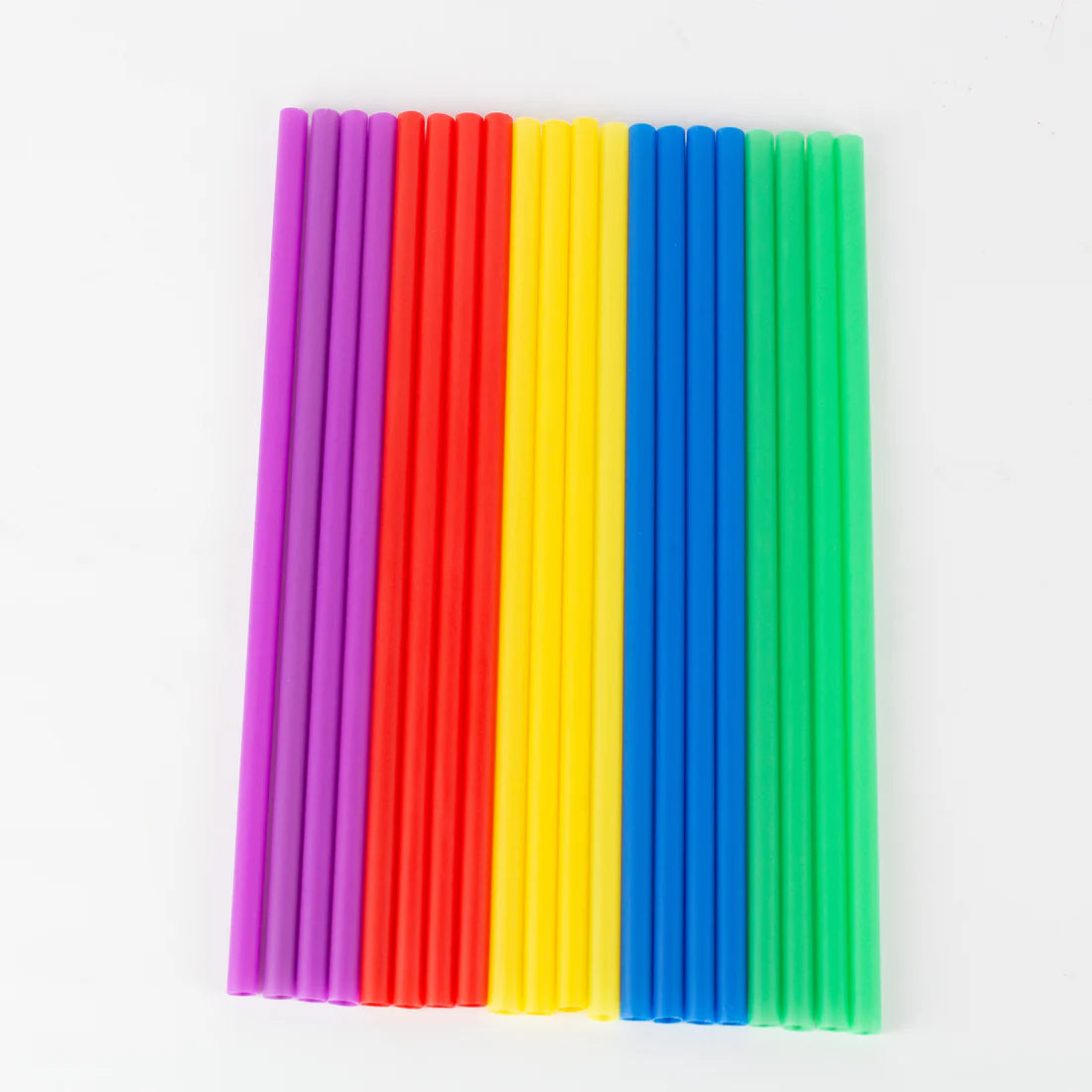 Straws Multicolor Reusable - 100 pieces