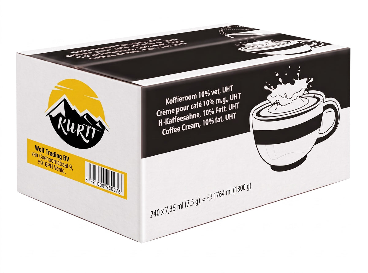 Koffiemelk, Roomcups, melkcups 240 stuks x 7,5 gram